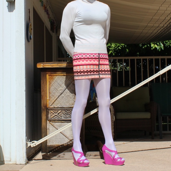 Pink Wedge Heels Size 11 - Picture 3 of 8